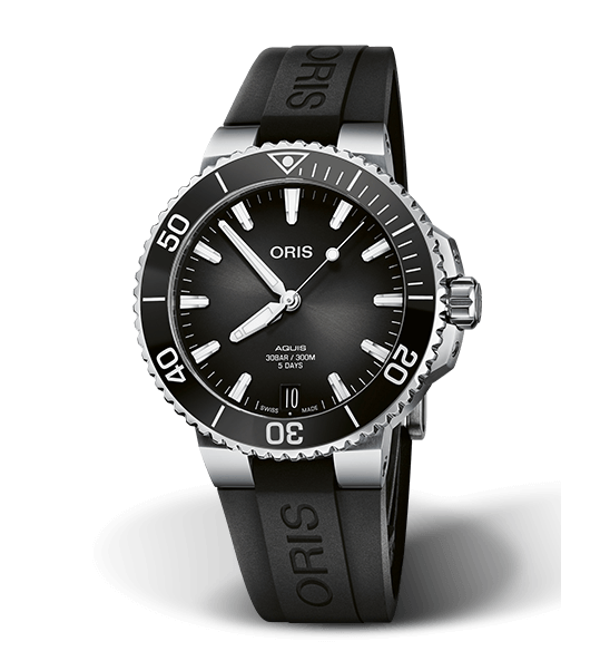 Oris Aquis Date Calibre 400 Watch with Black Dial, 41.50mm