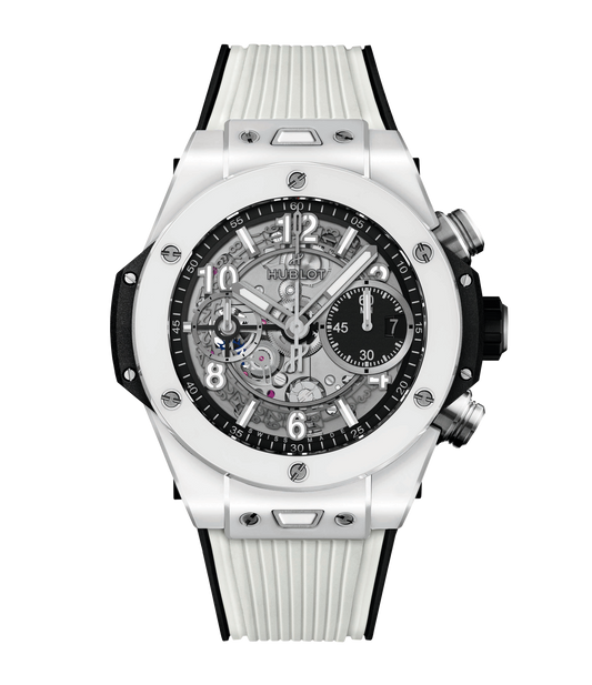 Hublot Big Bang Unico White Ceramic, 42mm with Rubber Strap