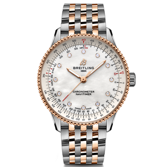 Breitling Navitimer Automatic 36mm Watch with Mother-of-Pearl Dial