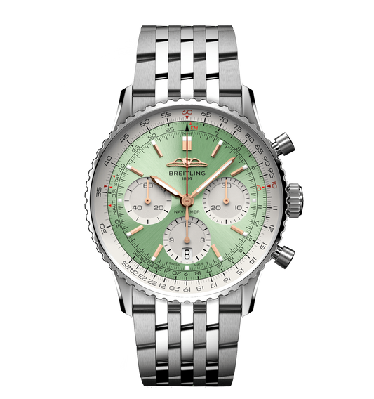 Breitling Navitimer B01 Chronograph 41mm Watch with Mint Green Dial