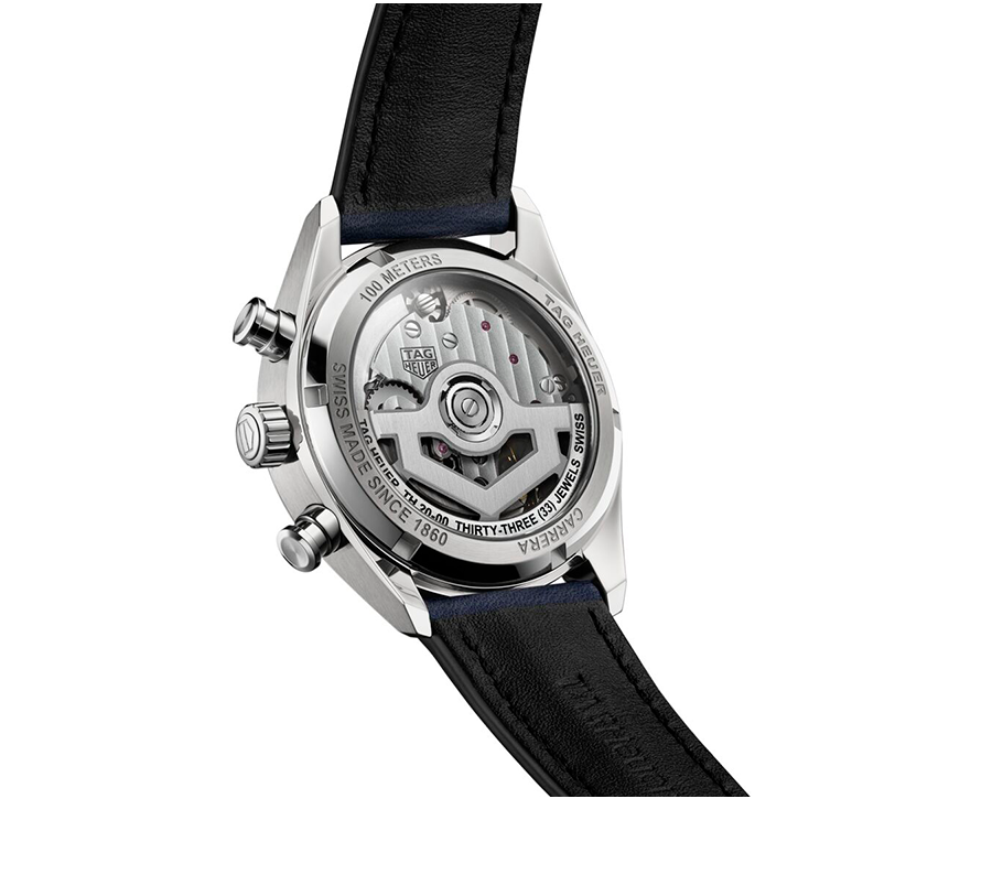TAG Heuer Carrera Chronograph Watch with Blue Dial