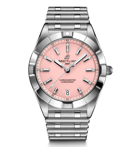 Breitling Chronomat 32 Watch with Pink Dial