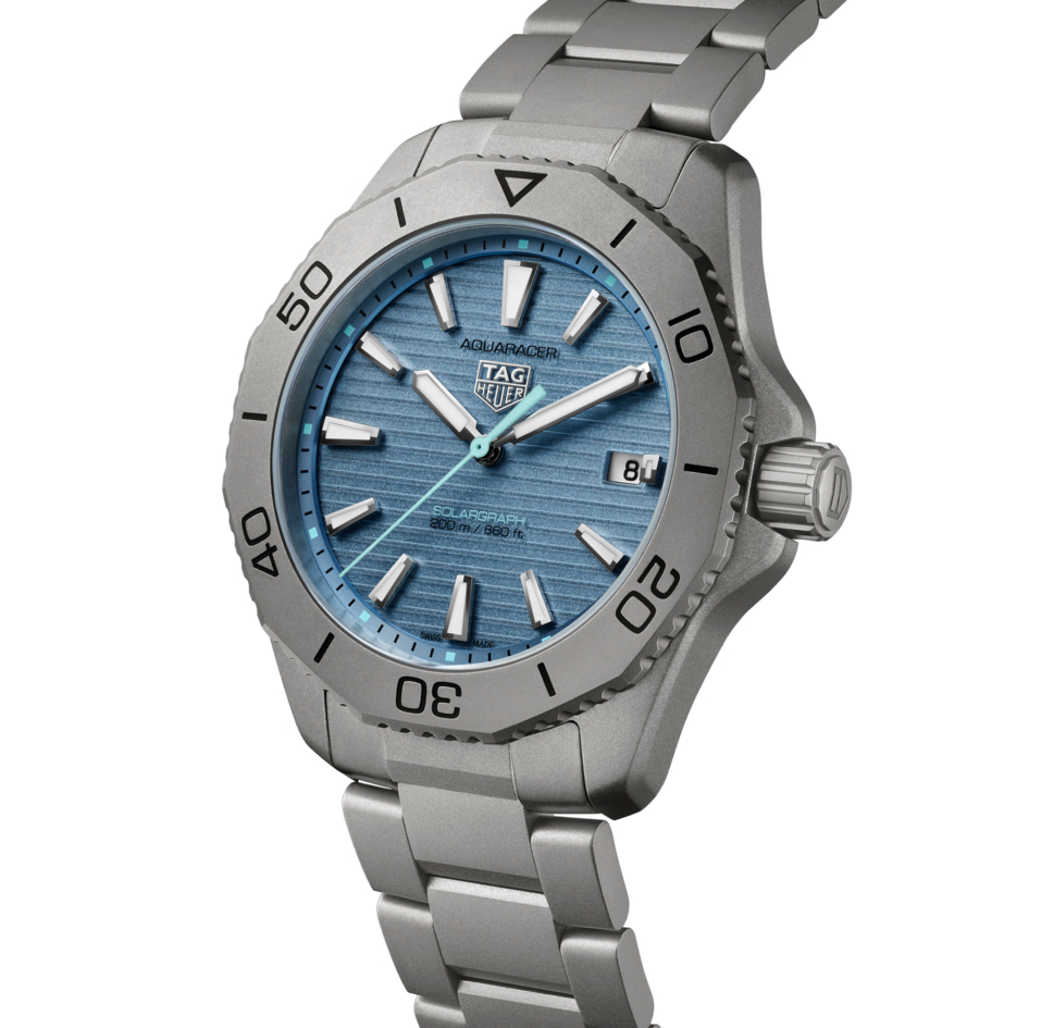 TAG Heuer Aquaracer Professional 200 Solargraph Watch with Titanium Bracelet