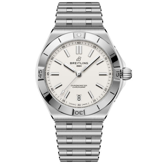 Breitling Chronomat B31 Automatic 40 Watch with White Dial