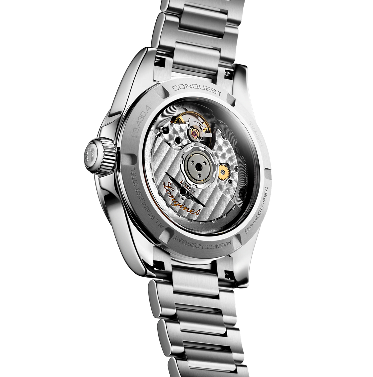 Longines Conquest 34mm Watch with Sunray Green Dial