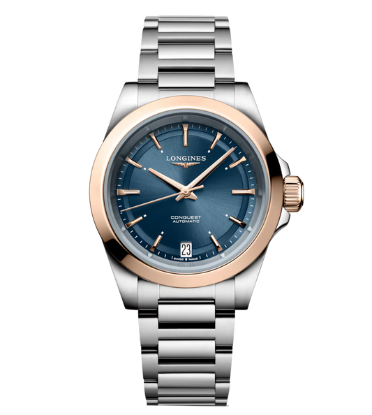 Longines Conquest 34mm Watch with Midnight Blue Dial
