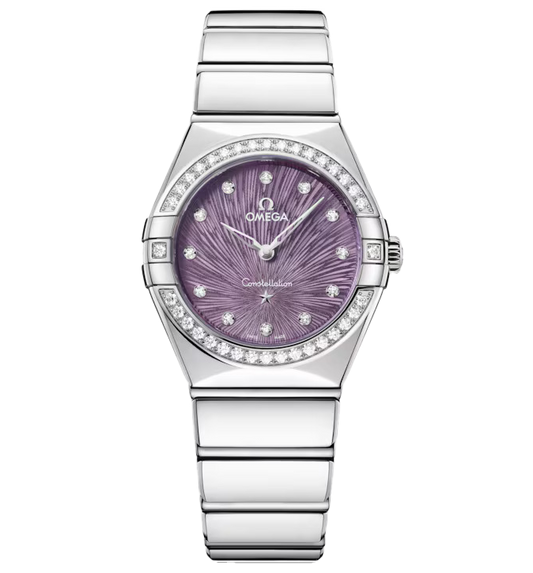 OMEGA Constellation, 28mm with Supernova Purple Dial