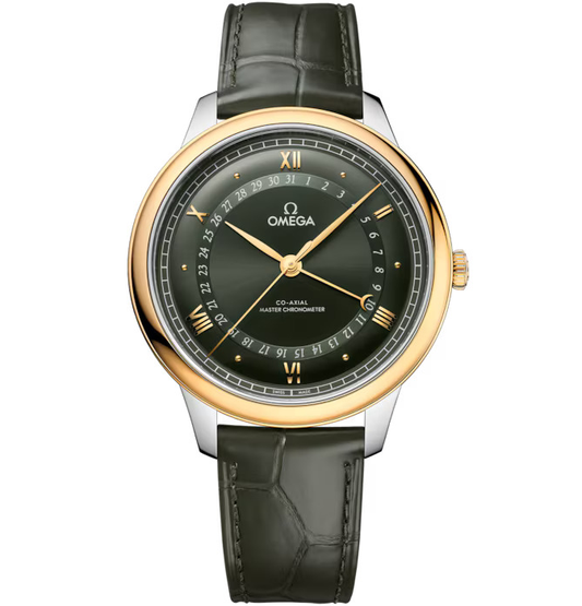 OMEGA De Ville Prestige, 42mm with Green Leather Strap