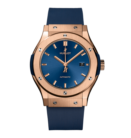 Hublot Classic Fusion King Gold Blue, 42mm with Blue Dial