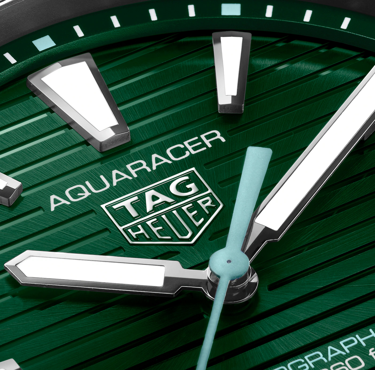 TAG Heuer Aquaracer Professional 200 Solargraph Watch with Green Dial