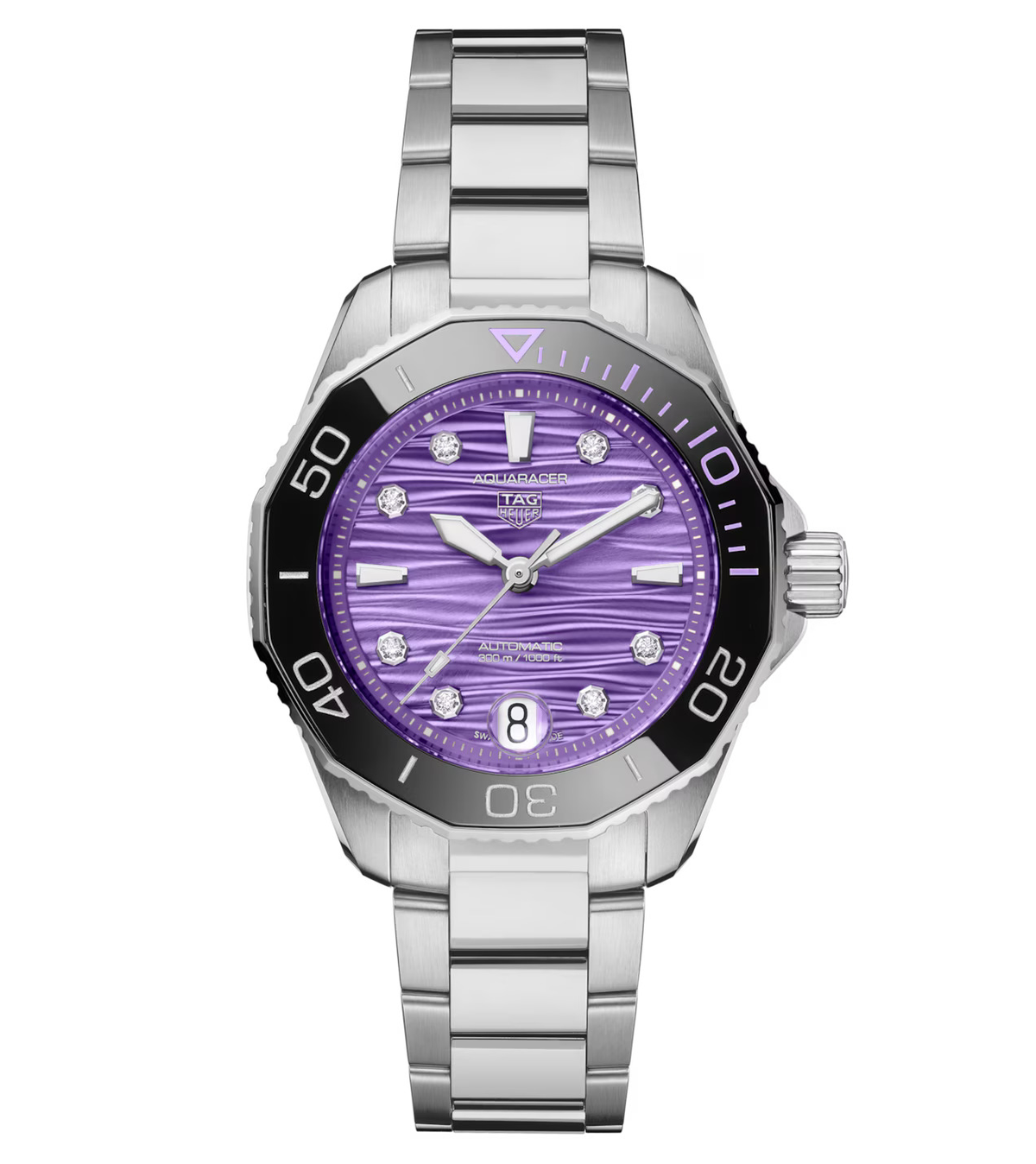 TAG Heuer Aquaracer Professional 300 Date Watch with Diamonds