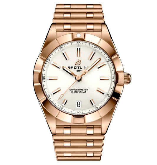 Breitling Chronomat 32mm Watch with 18K Red Gold Bracelet