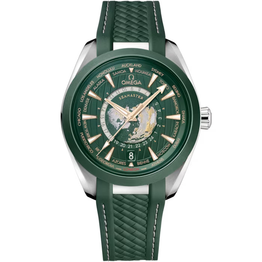 OMEGA Seamaster Aqua Terra 150m, 43mm with Green Rubber Strap