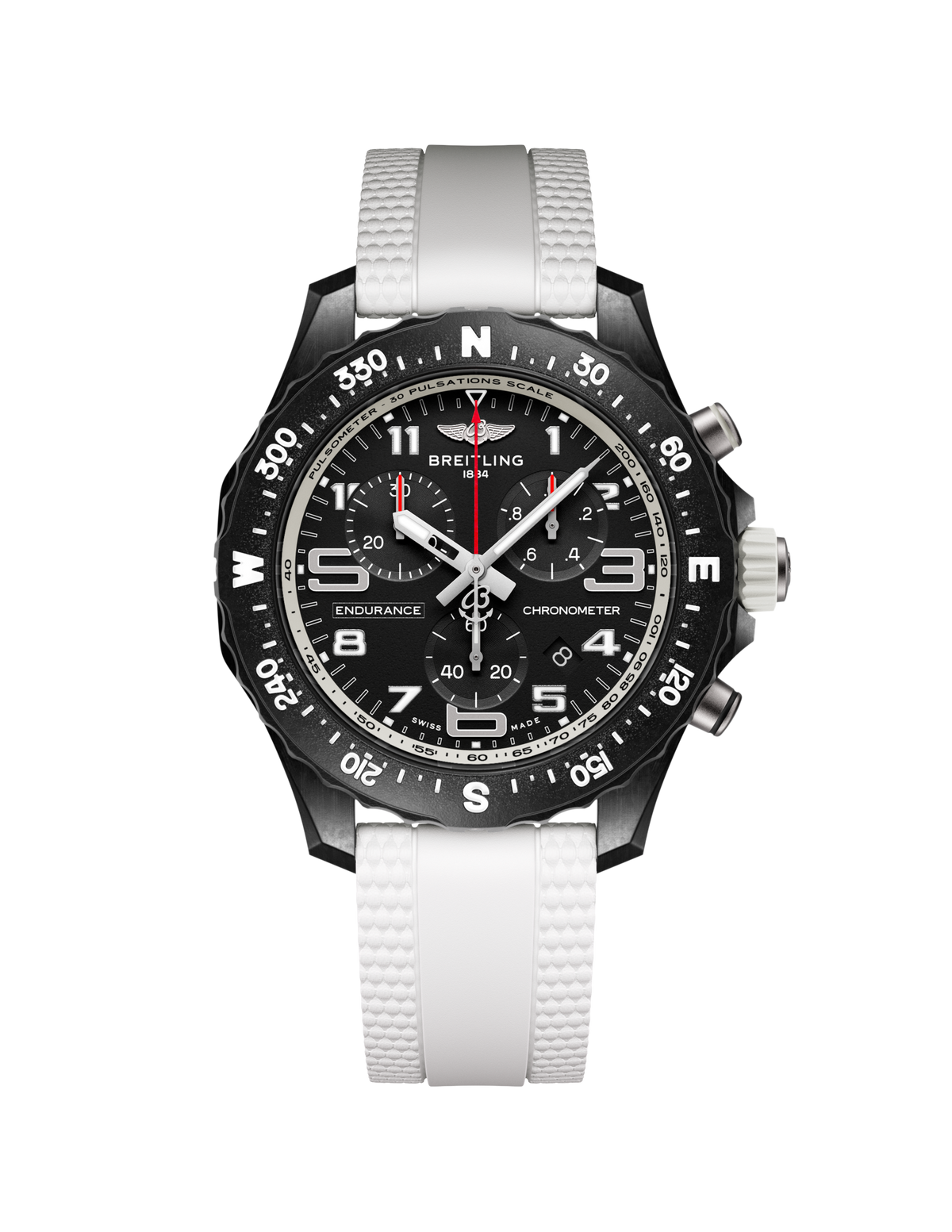 Breitling Endurance Pro 38 Watch with White Strap