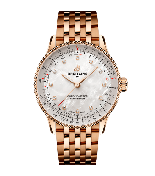 Breitling Navitimer Automatic 36 Watch with Mother of Pearl Dial