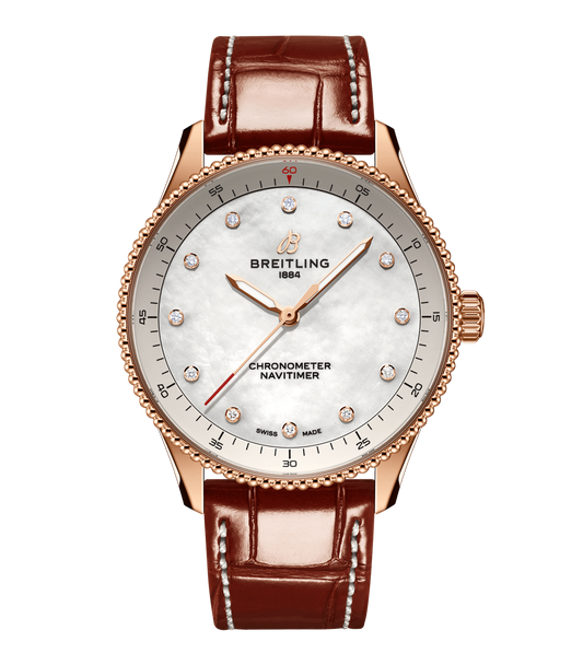 Breitling Navitimer 32mm Watch with Diamonds