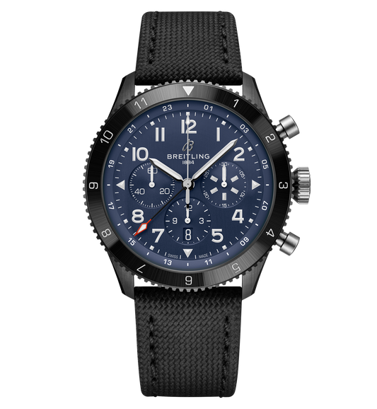 Breitling Super AVI B04 Chronograph GMT 46 Tribute To Vought F4U Corsair with Black Strap