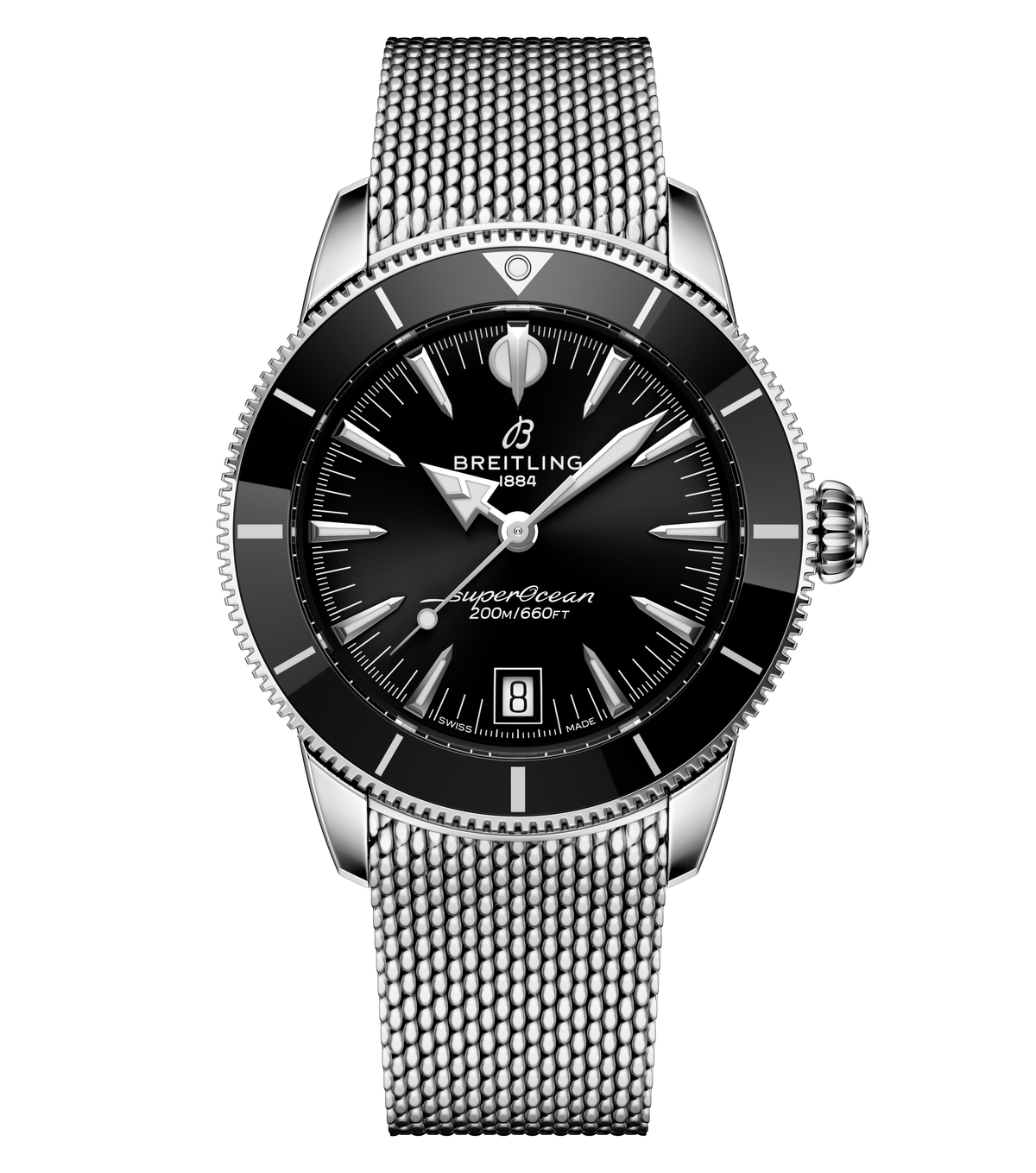 Breitling Superocean Heritage B31 Automatic 40 Watch with Black Dial
