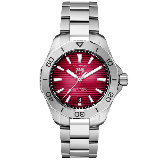 TAG Heuer Aquaracer Professional 200 Watch with Red Dial