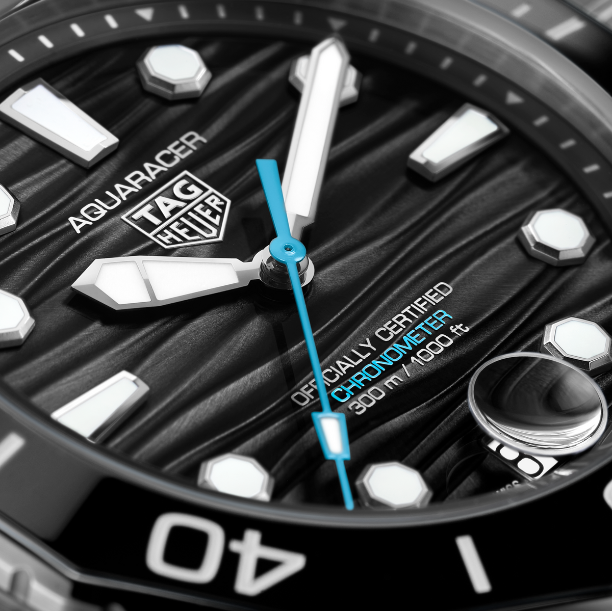 TAG Heuer Aquaracer Professional 300 Date Watch with Black Dial