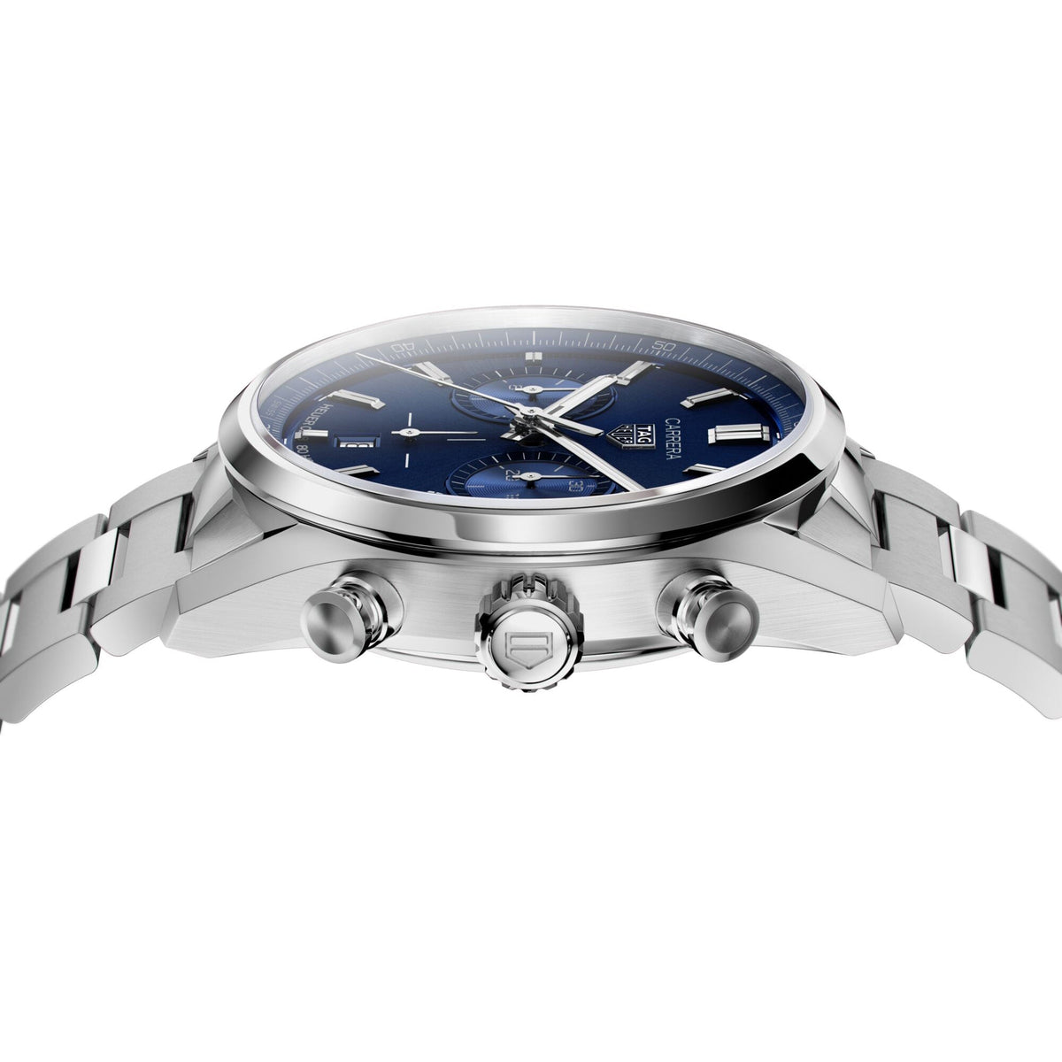 TAG Heuer Carrera Chronograph Men's Calibre Heuer 02 Automatic Chronograph Blue Dial Watch