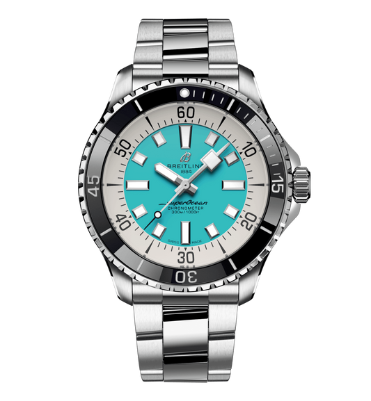 Breitling Superocean Turquoise Watch, 44mm