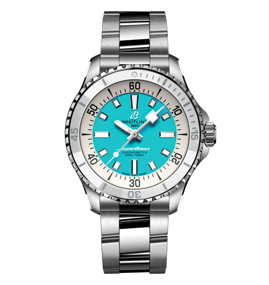 Breitling Superocean Turquoise Watch, 36mm