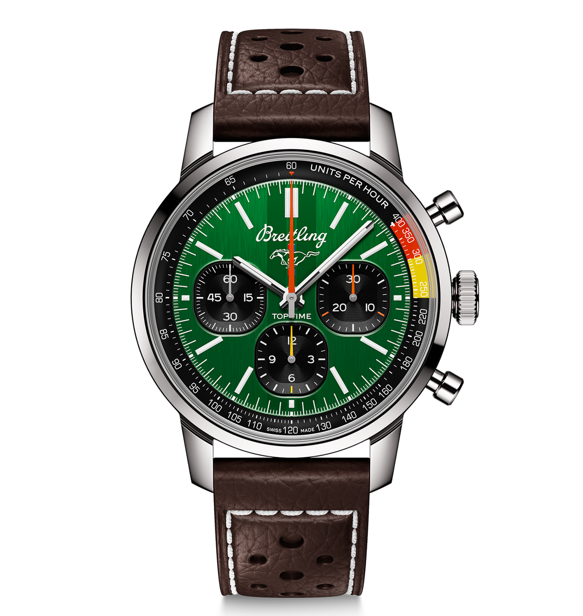Breitling Top Time B01 Ford Mustang 41mm Watch with Green Dial