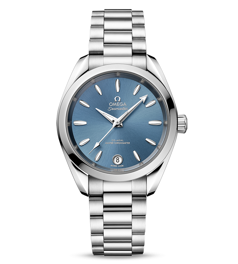 OMEGA Seamaster Aqua Terra 150m Co-Axial Master Chronometer, 34mm with Sea Blue Dial