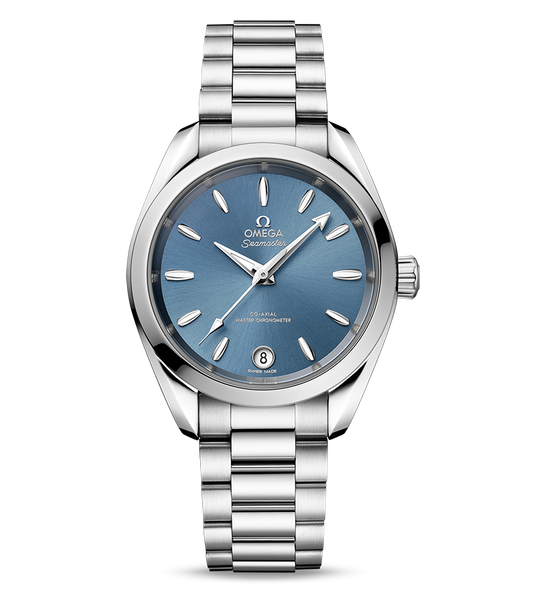 OMEGA Seamaster Aqua Terra 150m Co-Axial Master Chronometer, 34mm with Sea Blue Dial