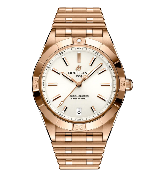 Breitling Chronomat Automatic 36 Watch with White Dial