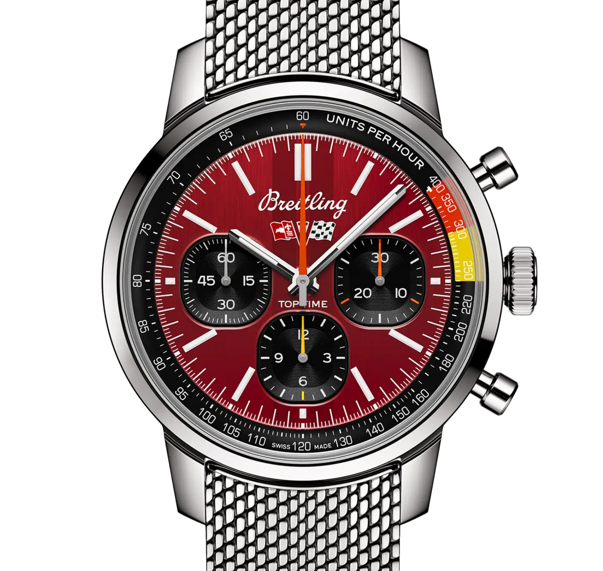 Breitling Top Time B01 Chevrolet Corvette Watch with Red Dial