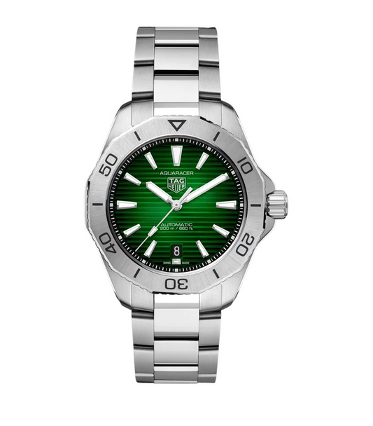 TAG Heuer Aquaracer Professional 200 Watch with a Deep Green Dial